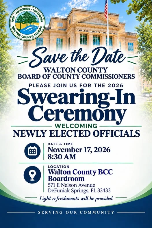 Walton County to Swear In Newly Elected Officials November 17