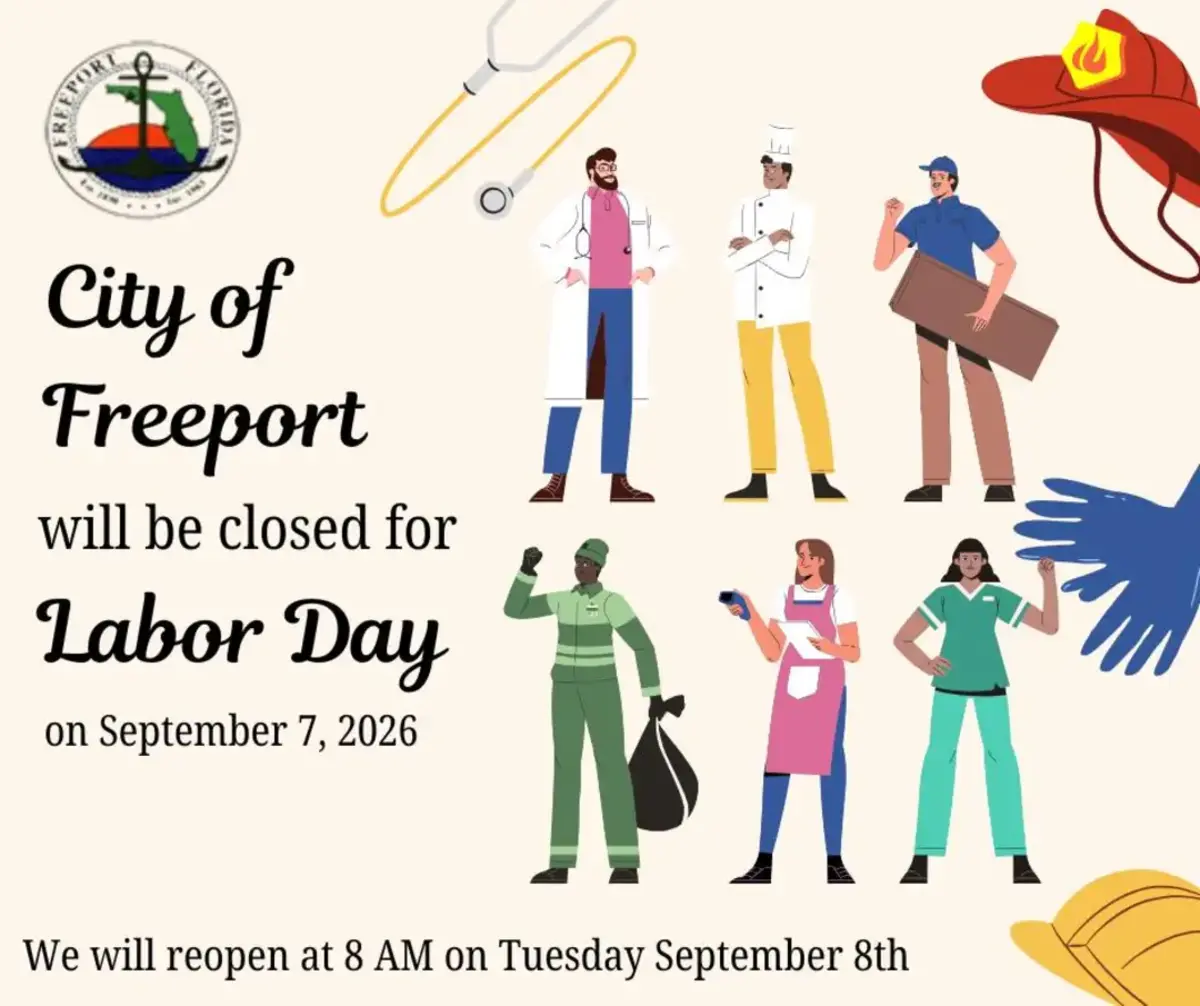 City of Freeport Offices to Close for Labor Day